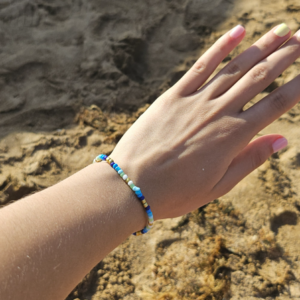 Bracelet Perles Océan Bleu