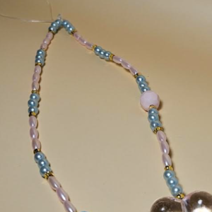 Phone Charm Cœur Nacré Pastel pour Téléphone